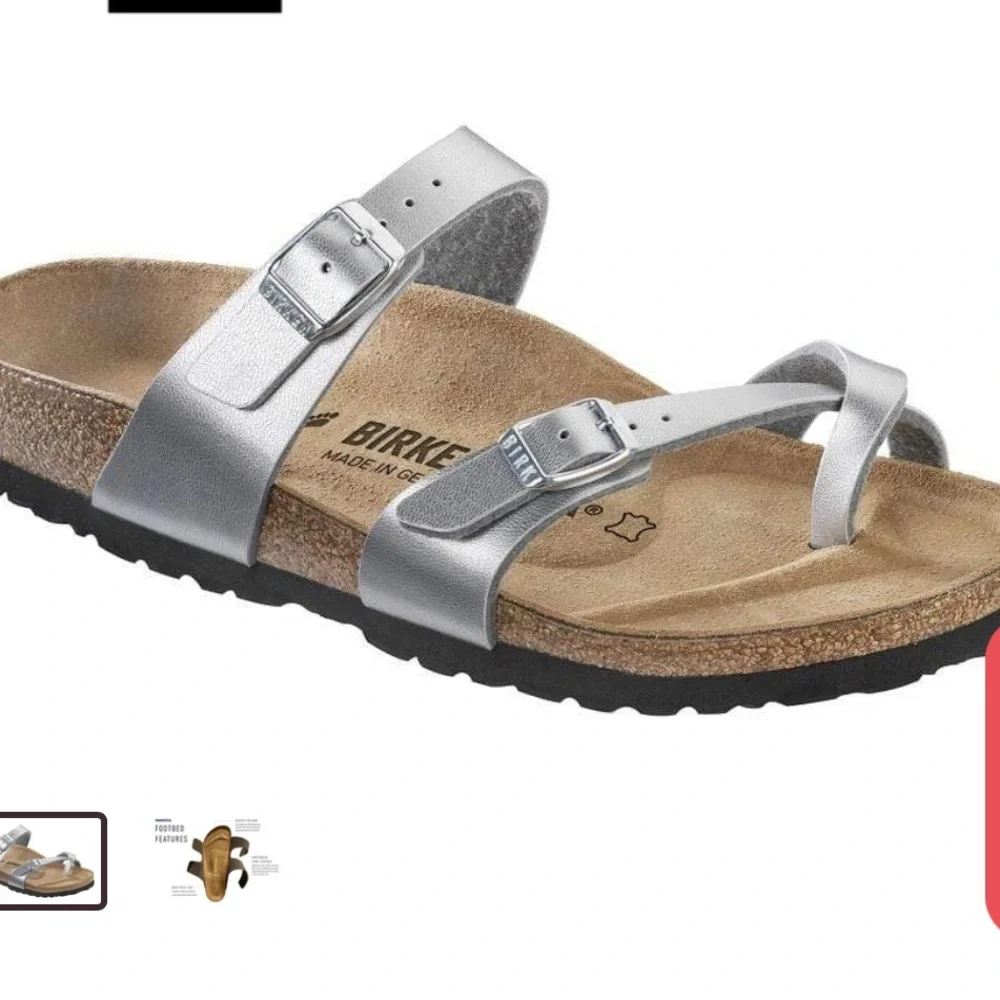 Birkenstock Mayari thong sandals size 37 in silverr - Picture 5 of 5